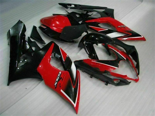 Carenados Moto Suzuki GSXR 1000 2005-2006 - Rojo Negro Brillante Negro Mate