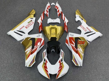 Carenados Moto Honda CBR1000RR-R 2020-2023 - Blanco Rojo Oro Motul