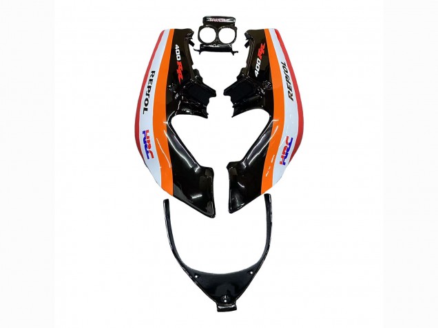 Carenados Moto Honda CBR400RR NC23 1987-1989 - Naranja Blanco Rojo Negro Brillante Repsol HRC