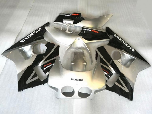 Carenados Moto Honda CBR400RR NC23 1987-1989 - Plata Negro