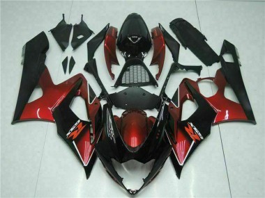 Carenado Moto Suzuki GSXR 1000 2005-2006 - Rojo Negro Brillante