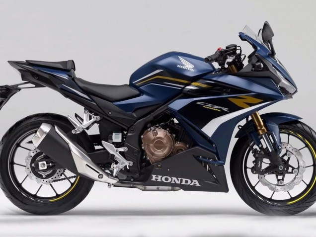 Carenados Moto Honda CBR400R 2022 - Azul Oscuro Negro Mate