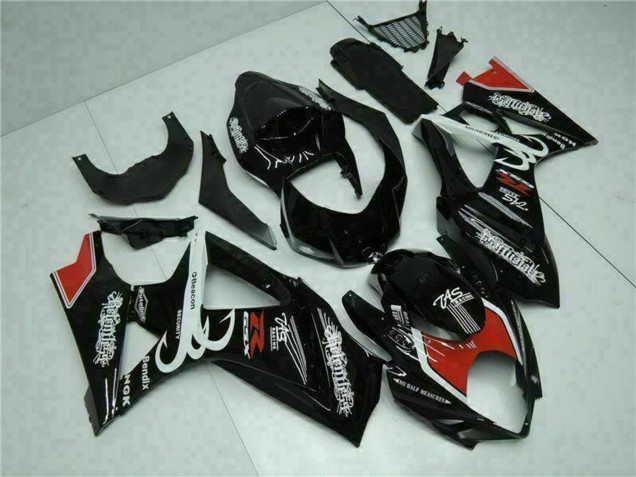 Carenados Moto Suzuki GSXR 1000 2007-2008 - Negro Brillante Rojo Blanco