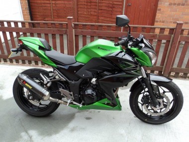 Carenado Moto Kawasaki Z250/Z300 2015-2016 - Verde Negro Mate