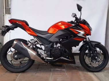 Carenados Moto Kawasaki Z250/Z300 2015-2016 - Naranja Rojo Negro Mate