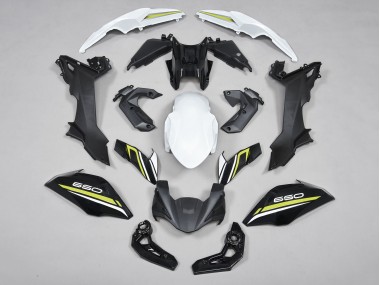 Carenados Moto Kawasaki Ninja Z650 2017-2019 - Negro Blanco Amarillo