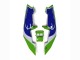 Carenados Moto Kawasaki ZXR250 1989-1990 - Verde Blanco Azul