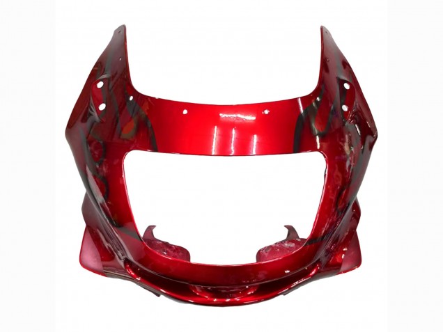 Carenados Moto Kawasaki ZZR400 1993-2007 - Rojo Negro Llama