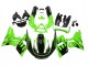 Carenados Moto Kawasaki ZZR400 1993-2007 - Verde Negro Brillante Llama