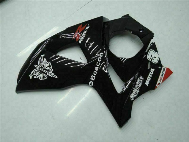 Carenados Moto Suzuki GSXR 1000 2009-2016 - Negro Brillante Rojo Faro Motul