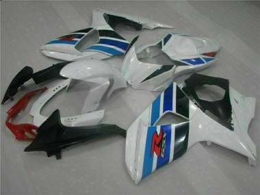 Completo Carenados Moto Suzuki GSXR 1000 2009-2016 - Blanco Azul Negro