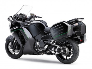 Carenados Moto Kawasaki GTR1400/ZG1400 2007-2009 - Negro Mate Verde Línea