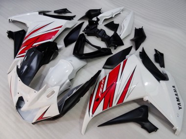 Carenados Moto Yamaha FZ6R 2009-2015 - Blanco Rojo Negro