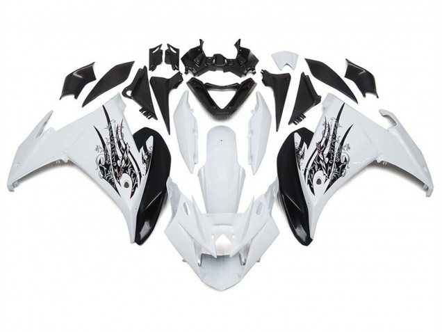 Carenados Moto Yamaha FZ6R 2009-2015 - Blanco Negro