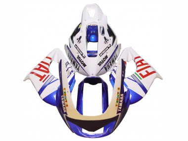 Carenados Moto Yamaha YZF 1000R Thunderace 1997-2007 - Blanco Azul Fiat Motul
