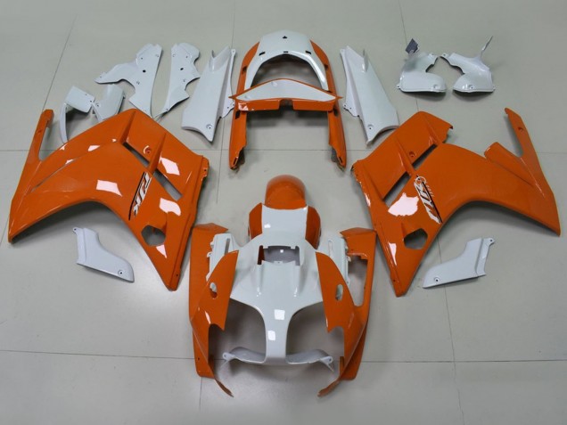 Carenados Moto Yamaha FJR1300 2001-2006 - Naranja Blanco