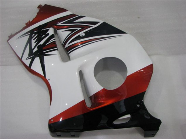 Carenados Moto Suzuki GSXR 1300 Hayabusa 1996-2007 - Blanco Naranja Negro
