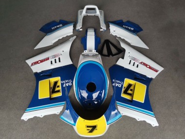 Carenados Moto Suzuki RG400 RG500 RG400/500 1984-1987 - Blanco Azul Amarillo 7