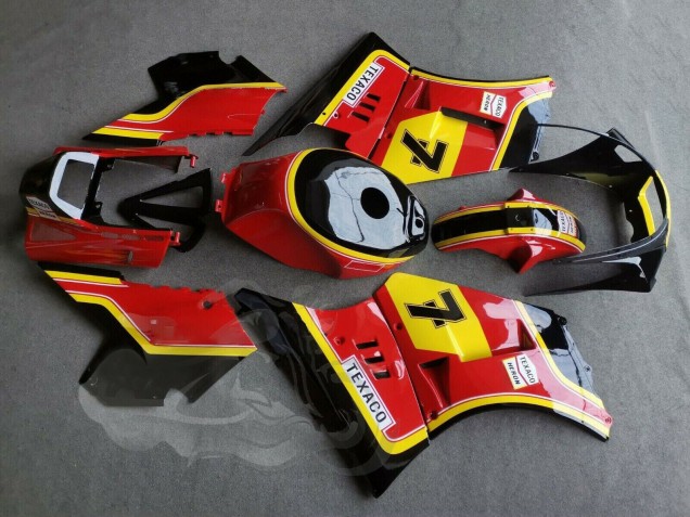 Carenados Moto Suzuki RG400 RG500 RG400/500 1984-1987 - Rojo Amarillo Negro 7