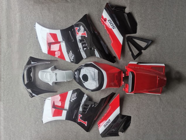 Carenados Moto Suzuki RG400 RG500 RG400/500 1984-1987 - Blanco Rojo Negro