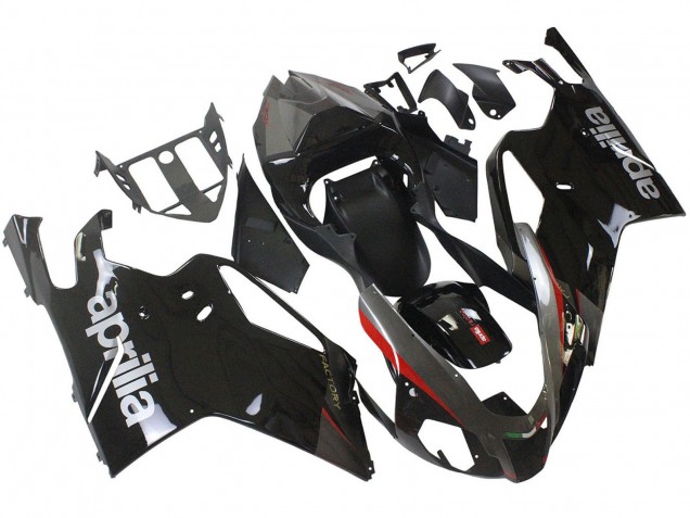 Carenados Moto Aprilia RSV1000 2003-2006 - Negro Brillante Gris Rojo