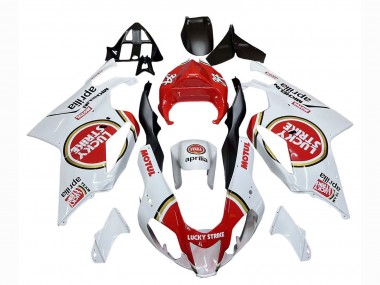 Carenados Moto Aprilia RSV1000 2003-2006 - Blanco Rojo Lucky Strike Motul 34