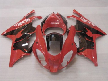 Carenados Moto Aprilia RSV1000 2003-2006 - Rojo Negro Brillante