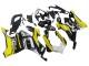 Carenados Moto Ducati Panigale V4 V4S 2020-2021 - Amarillo Blanco Negro Brillante