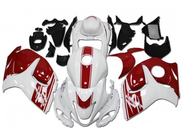 Carenados Moto Suzuki GSXR 1300 Hayabusa 2008-2020 - Blanco Rojo
