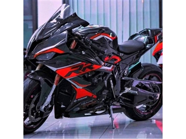 Carenados Moto BMW S1000RR 2019-2022 - Negro Rojo Oscuro