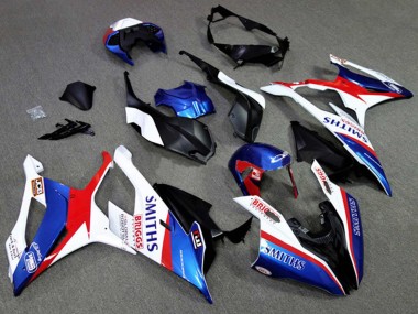Carenados Moto BMW S1000RR 2019-2022 - Blanco Azul Rojo Smiths