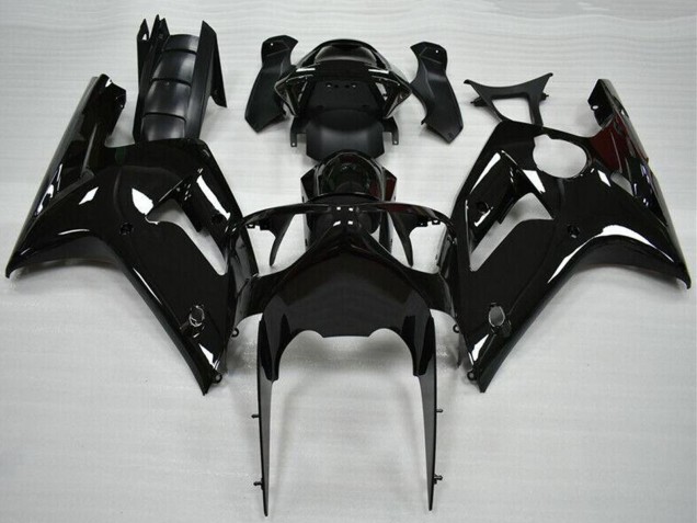 Carenado Moto Kawasaki ZX6R 2003-2004 - Negro Brillante