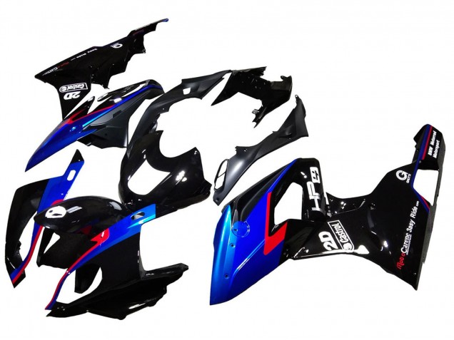 Carenados Moto BMW S1000RR 2015-2016 - Rojo Azul Negro Negro Brillante