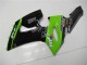 Carenados Moto Kawasaki ZX6R 2005-2006 - Verde Negro Brillante Elf