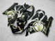Carenados Moto Kawasaki ZX6R 2005-2006 - Negro Brillante Blanco Oro Lucky Strike