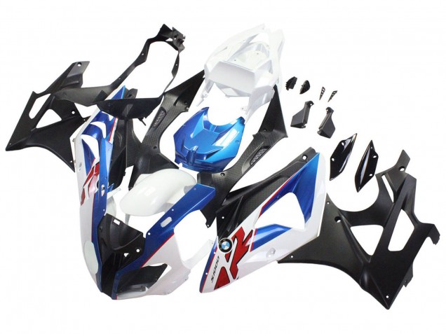 Carenados Moto BMW S1000RR 2009-2014 - Blanco Azul Negro Mate