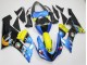 Carenados Moto Kawasaki ZX6R 2005-2006 - Azul Amarillo Negro Tiburón