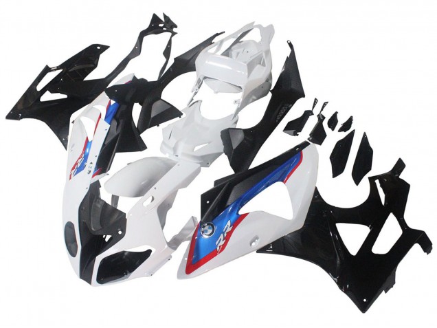 Carenados Moto BMW S1000RR 2009-2014 - Blanco Rojo Azul Negro Brillante HP Becker Carbon