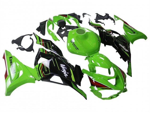 Carenados Moto Kawasaki ZX6R 2023-2025 - Verde Negro