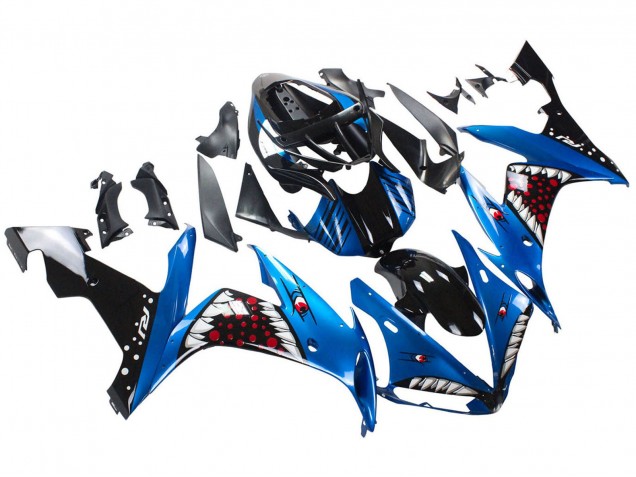 Carenados Moto Yamaha YZF 1000 R1 2004-2006 - Azul Negro Rojo Blanco Tiburón