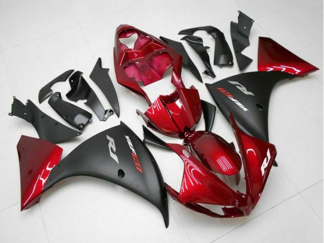 Carenados Moto Yamaha YZF 1000 R1 2009-2011 - Rojo Negro Mate