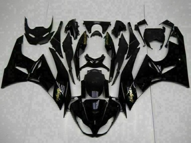 Carenados Moto Kawasaki ZX6R 2009-2012 - Negro Brillante Oro Ninja