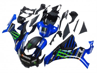 Carenados Moto Yamaha YZF 1000 R1 2015-2019 - Azul Negro Mate Verde Monstruo ENEOS