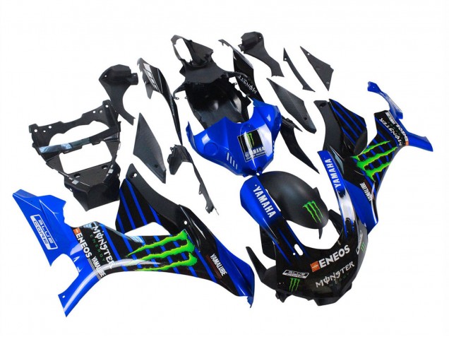 Carenados Moto Yamaha YZF 1000 R1 2015-2019 - Azul Negro Mate Verde Monstruo ENEOS