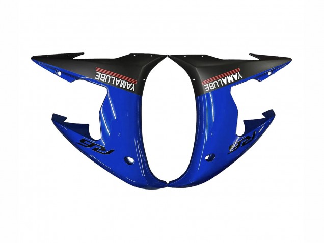Carenados Moto Yamaha YZF R6S 2006-2009 - Azul Blanco Negro Brillante Yamalube