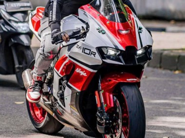 Carenados Moto Kawasaki ZX10R 2021-2025 - Blanco Rojo Negro