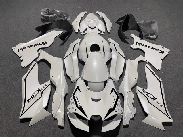 Carenados Moto Kawasaki ZX10R 2021-2025 - Blanco Perla Negro
