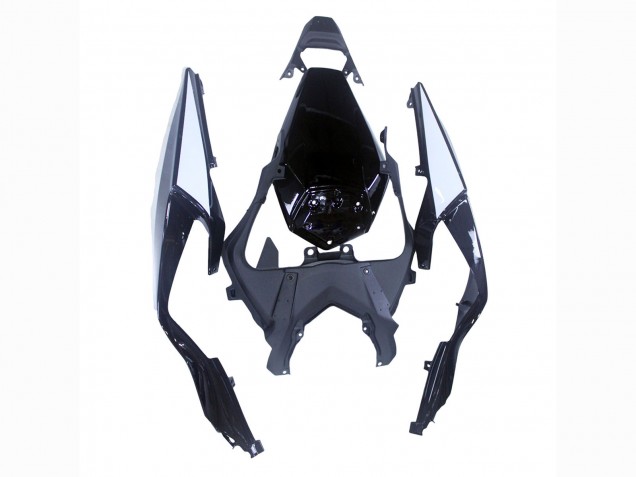 Carenados Moto Kawasaki ZX6R 2019-2022 - Negro Brillante Blanco