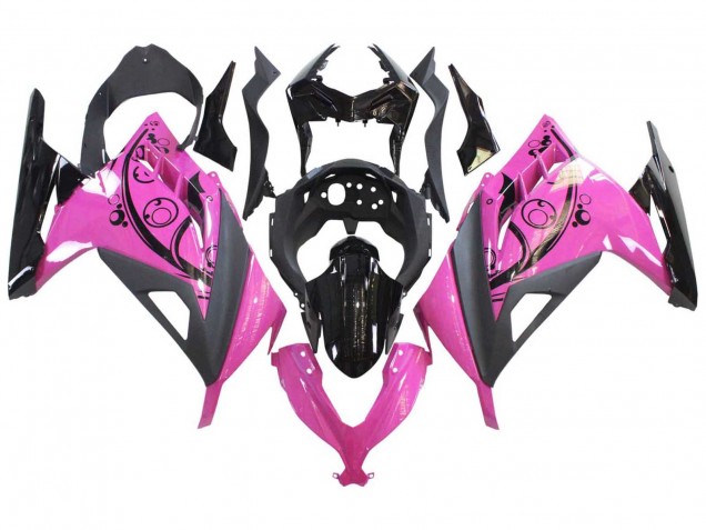 Carenados Moto Kawasaki EX300 2013-2024 - Rosa Negro