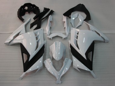 Carenados Moto Kawasaki EX300 2013-2024 - Blanco Brillante Negro